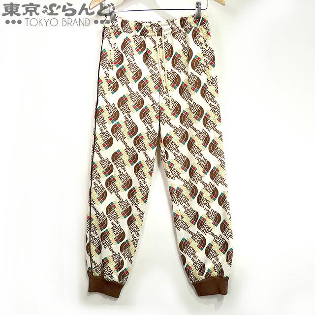 返品可 グッチ GUCCI ノースフェイス コラボ トラックパンツ 