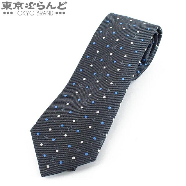 Louis Vuitton tie monogram classic 8CM M70953 silk 100% navy men's LOUIS  VUITTON