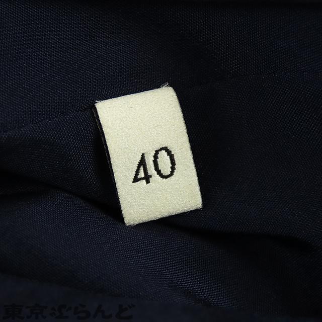 GUCCI（グッチ） フレアスカート 436198 ネイビー ウール シルク 40