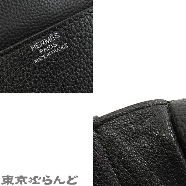 HERMES エルメス スティーブブザス 35 黒 ブラック シルバー金具 HERMES エルメス スティーブブザス 35 黒 ブラック シルバー金具