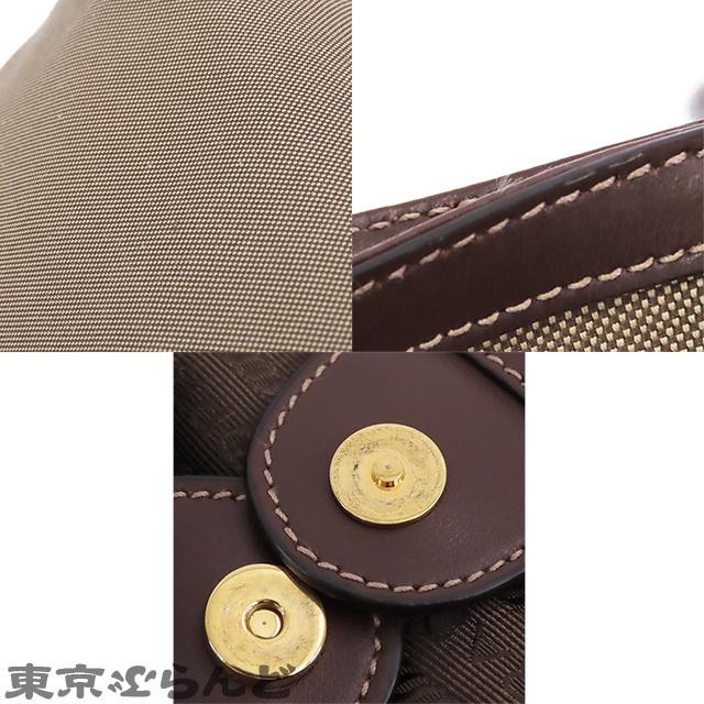 【やや使用感あり】 PRADA プラダ ジャガードキャンバス レザートートバッグ ショルダーバッグ ブラウン BR3581 PRADA - 【やや使用感あり】 PRADA プラダ ジャガードキャンバス