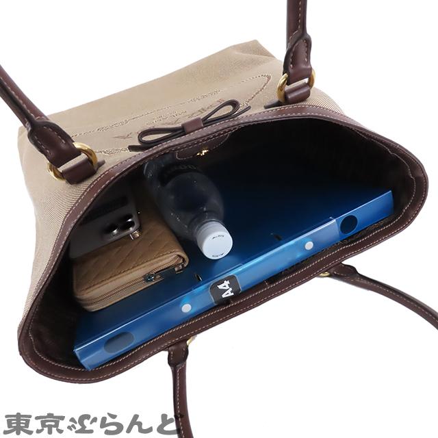 【やや使用感あり】 PRADA プラダ ジャガードキャンバス レザートートバッグ ショルダーバッグ ブラウン BR3581 PRADA - 【やや使用感あり】 PRADA プラダ ジャガードキャンバス