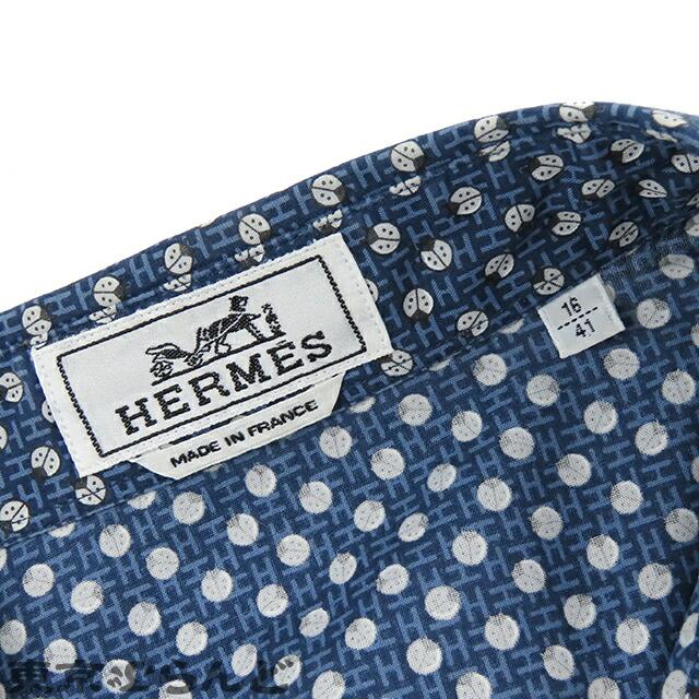 HERMES 返品可 エルメス セリエボタン Yシャツ レギュラーカラー HERMES 返品可 エルメス セリエボタン Yシャツ レギュラーカラー
