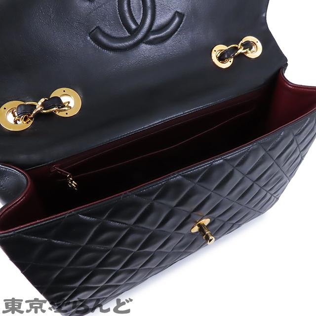 CHANEL（シャネル） デカマトラッセ ブラック ゴールド金具 ラムスキン