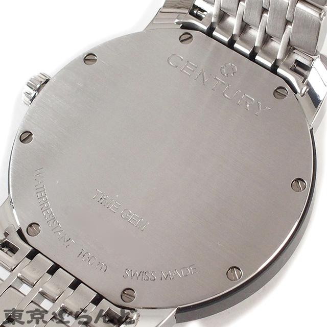 センチュリー CENTURY タイムジェム グレー SS 腕時計 メンズ クオーツ 