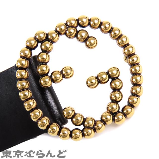 GUCCI（グッチ） インターロッキングG ベルト 282323 ブラック レザー