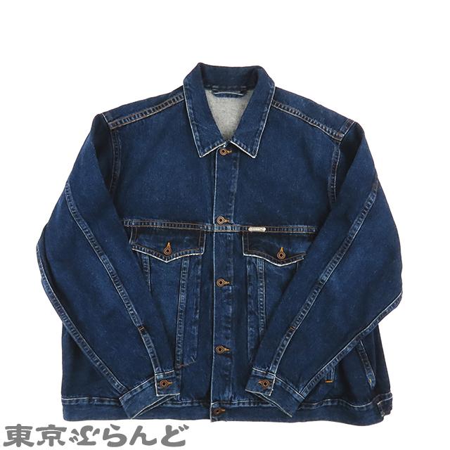 オフホワイト OFF-WHITE ビッグシルエット ブルー コットン デニム 