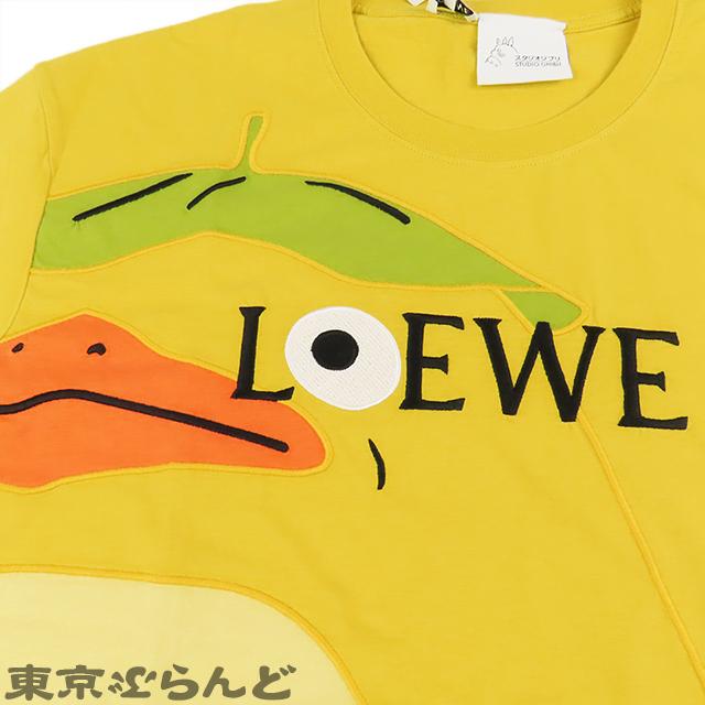 LOEWE ロエベ Tシャツ S928Y22J03 イエロー コットン 千と千尋の LOEWE ロエベ Tシャツ S928Y22J03 イエロー コットン 千と千尋の
