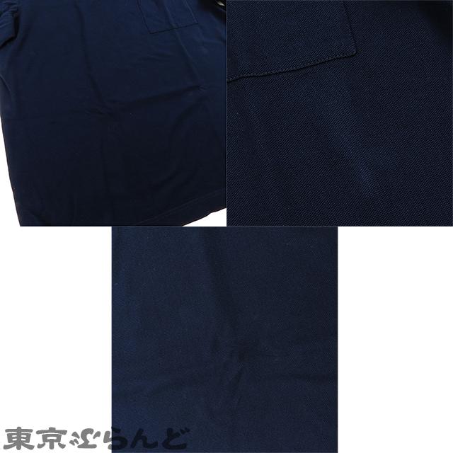 HERMES（エルメス） カラーライン ステッチ ネイビー コットン