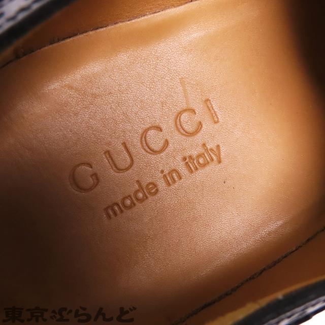 GUCCI（グッチ） ビジネスシューズ 407300 ブラック レザー レース