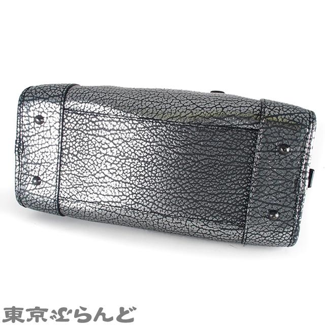 LOEWE（ロエベ） アマソナ28 メタリックシルバーxブラック レザー