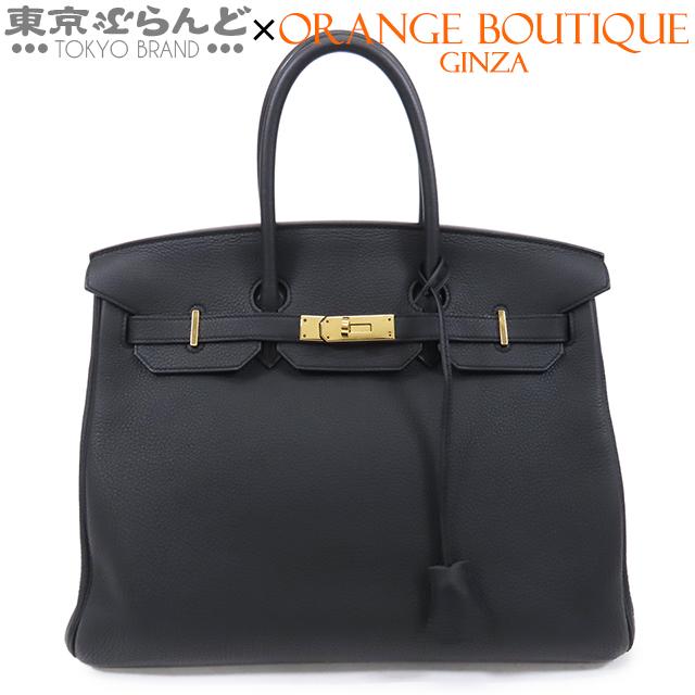 HERMES（エルメス） バーキン 35 C刻印 黒 ブラック ゴールド金具 トゴ