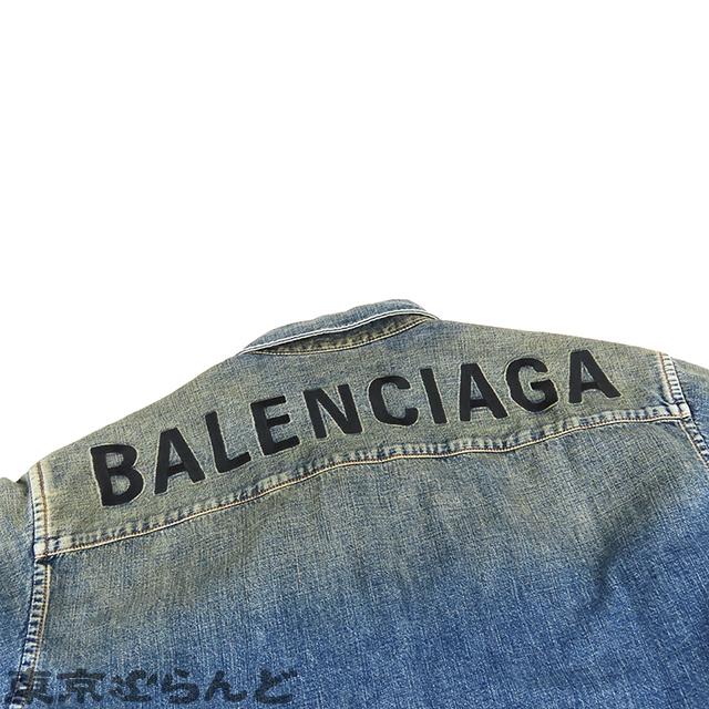 BALENCIAGA バレンシアガ デニムシャツ 長袖 583490 インディゴ BALENCIAGA バレンシアガ デニムシャツ 長袖 583490 インディゴ