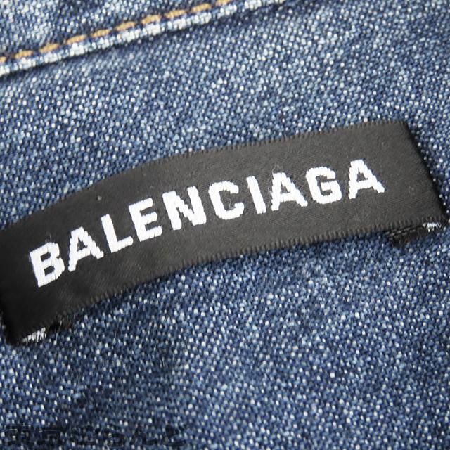 BALENCIAGA バレンシアガ デニムシャツ 長袖 583490 インディゴ BALENCIAGA バレンシアガ デニムシャツ 長袖 583490 インディゴ