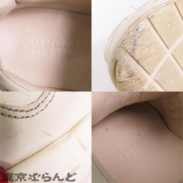 GUCCI グッチ ライトン ロゴ スニーカー 500877 ベージュ レザー GUCCI グッチ ライトン ロゴ スニーカー 500877 ベージュ レザー