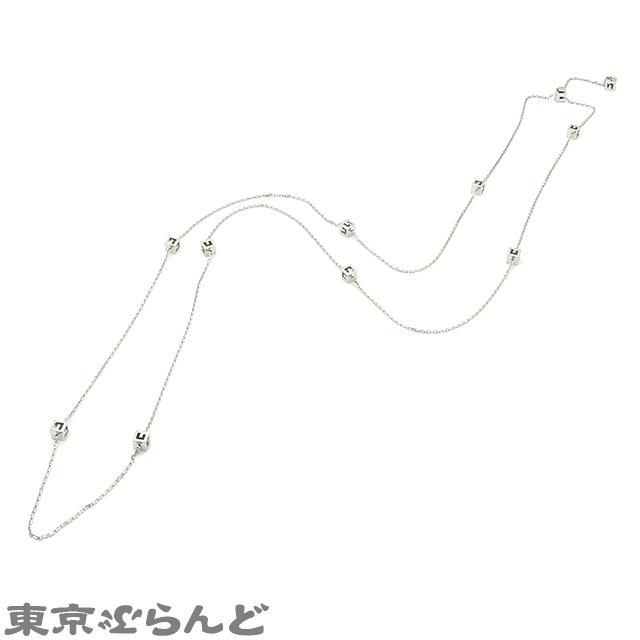 GUCCI（グッチ） GUCCI Gキューブ ロング ネックレス K18WG ホワイト