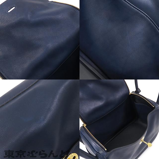 エルメス HERMES 2WAYバッグ リンディ26 スイフト ブルーサフィール シルバー金具 紺  X刻印【中古】 エルメス リンディ26 スイフトブルー SV金具 X刻印｜ブランド買取なら