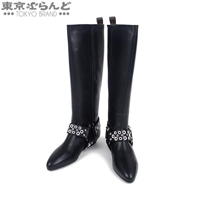 ルイヴィトンブラックレザー ロングブーツ 【公式通販】