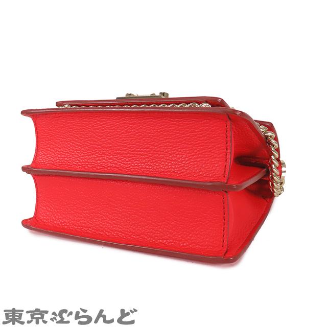 エム シー エム スタッズ ハンドバッグ トートバッグ レッド レザー 