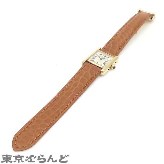 カルティエ CARTIER マストタンク SM 創業150周年記念 1847本限定 W1010195 レザー SV925 ヴェルメイユ 箱・ケース付き 腕時計 レディース クォーツ式 101679841｜tokyobrand｜02