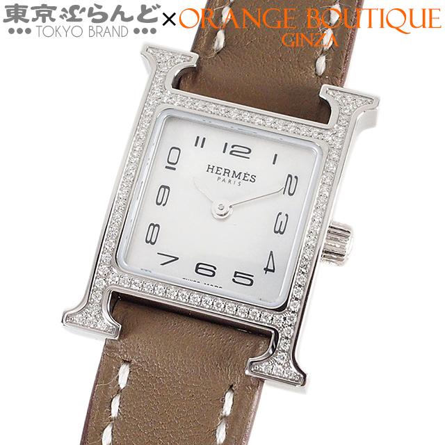 HERMES（エルメス） HERMES Hウォッチ シェル ダイヤベゼル HH1