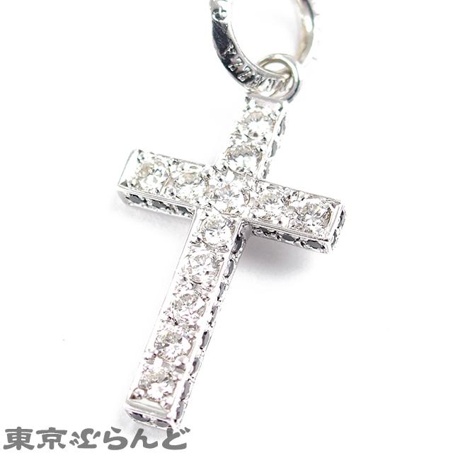 ジェムケリー GEMCEREY GEREZZA クロスモチーフ K10WG ダイヤモンド