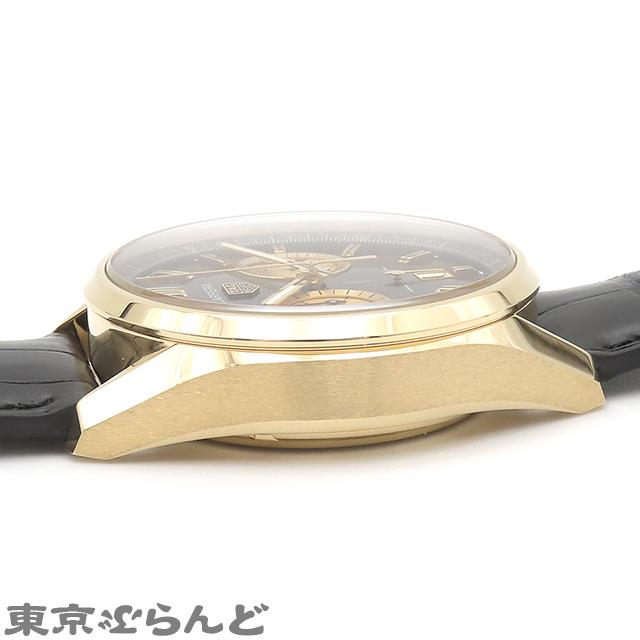 タグホイヤー TAG HEUER カレラ クロノグラフ CBN2044.FC8313 ブラック K18YG レザー 金無垢 箱・保証書付き 腕時計 メンズ 自動巻 展示未使用 101685446｜tokyobrand｜07