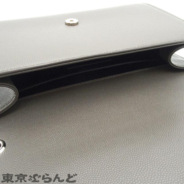 サンローラン SAINT LAURENT ケイト ミディアム グレー レザー