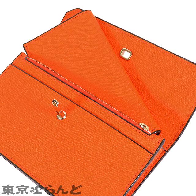 Valextra ヴァレクストラ シティウォレット V9L26 オレンジ レザー 