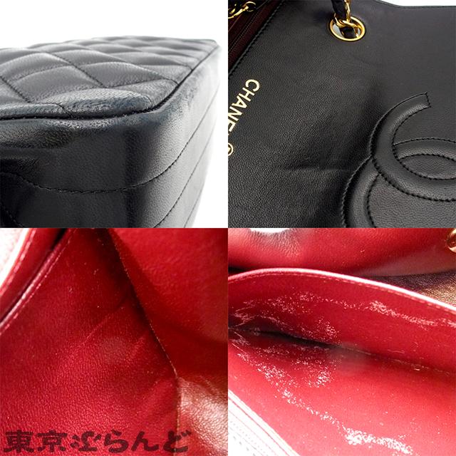 CHANEL シャネル マトラッセ チェーンショルダー  ラムスキン×ナイロン 赤×黒（ブラック金具）ショルダーバッグ ミニショルダーバッグ レディースバッグ レディースバッグ ハイブランド【中古】【送料無料】 CHANEL（シャネル） マトラッセ チェーンショルダーバッグ ブラック