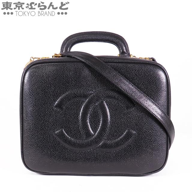 シャネル CHANEL バニティバッグ A07061 ブラック ゴールド金具