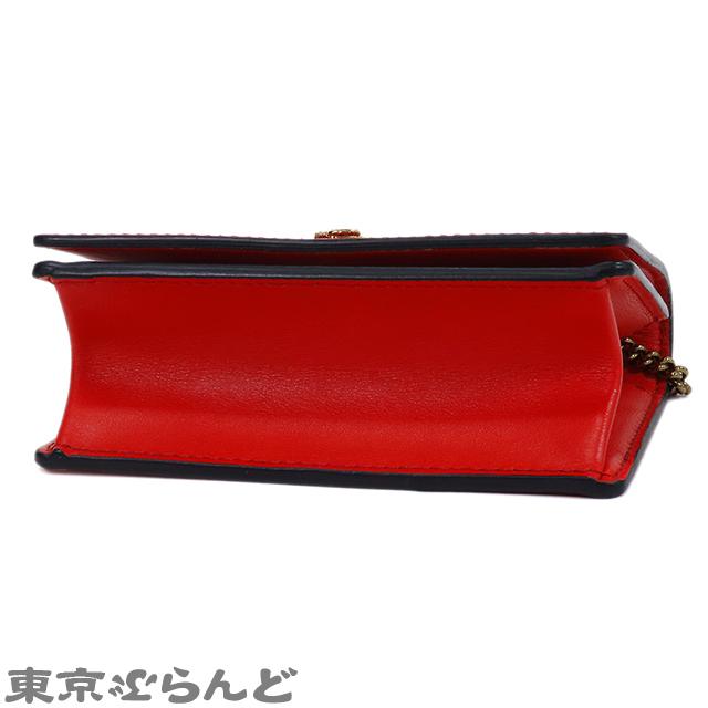 ヴェルサーチェ VERSACE ヴィルトゥス ミニ チェーンショルダー レッド 