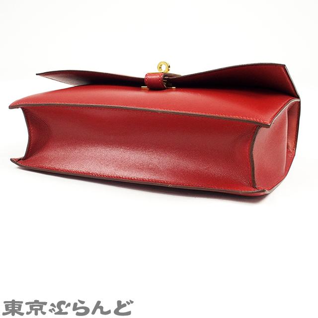 HERMES（エルメス） ケルゴ 〇Y刻印 レッド ゴールド金具 ボックス
