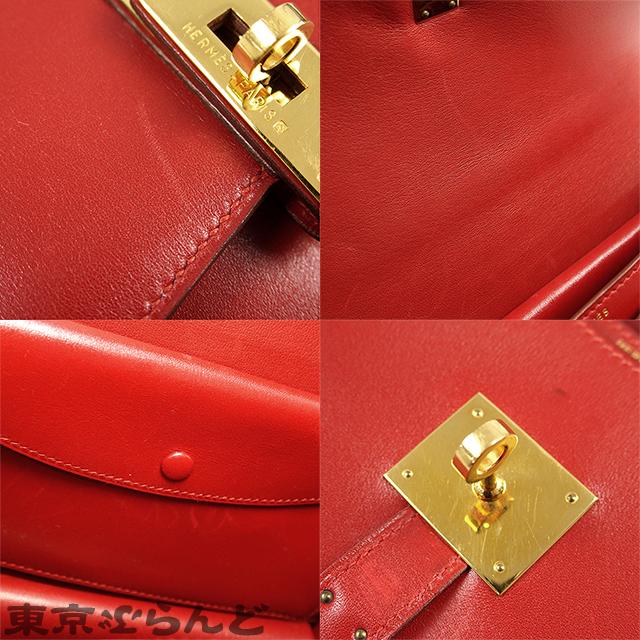 HERMES エルメス　カフス　ゴールド/レッドリザード　箱付き　超美品 HERMES エルメス ケリーベルト レッド ゴールド金具 レザー ボックス