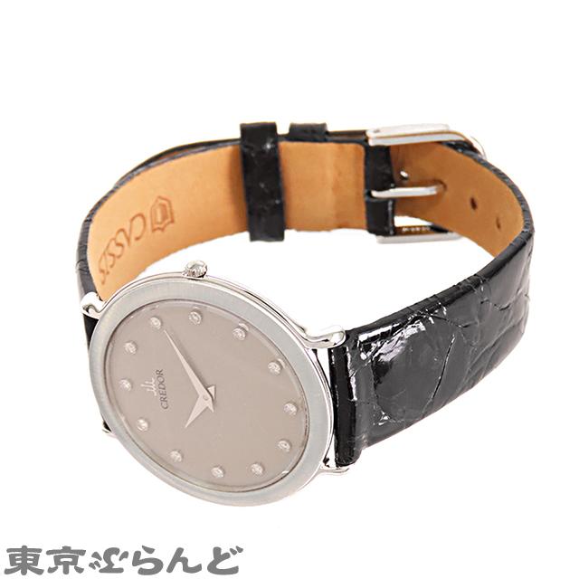 SEIKO（セイコー） クレドール GBAJ003 7770-6100 Pt900 レザー ダイヤ