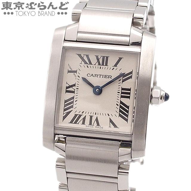 カルティエ CARTIER タンクフランセーズSM W51008Q3 シルバー SS  