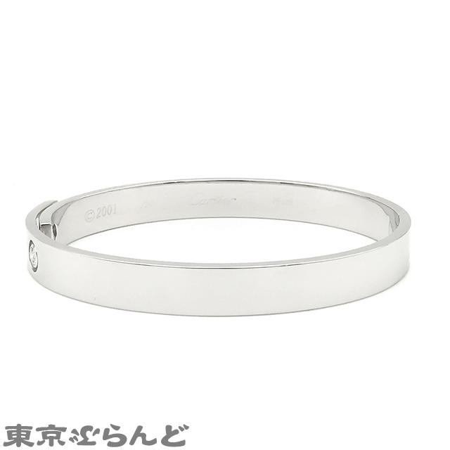 カルティエ CARTIER アニバーサリーブレスレット K18WG ダイヤモンド 1PD バングル 2001 #16 レディース 仕上済 101688440｜tokyobrand｜02