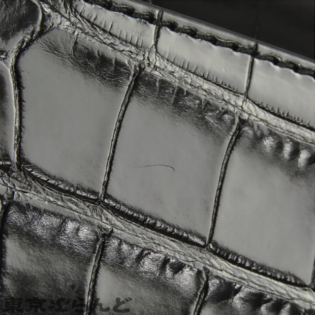 GUCCI（グッチ） GUCCI 368184 ブラック クロコダイル 長財布 ユニ