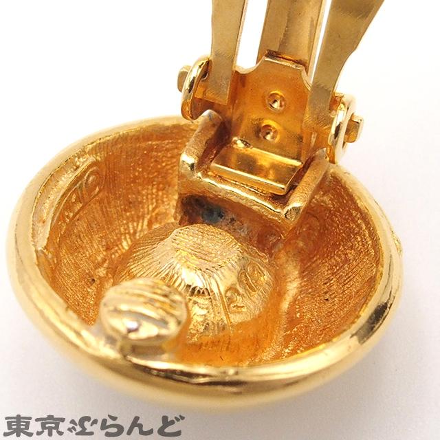 美品 CHANEL シャネル カフス ココマーク ゴールド 希少品 ヴィンテージ CHANEL（シャネル） ココマーク ラインストーン 2197 ゴールド ライン