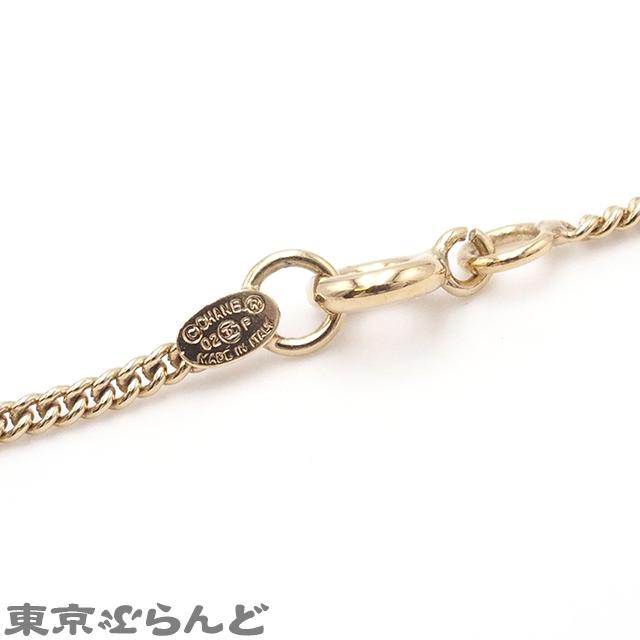 CHANEL（シャネル） ラインストーン ネックレス No.5 ゴールドxピンク