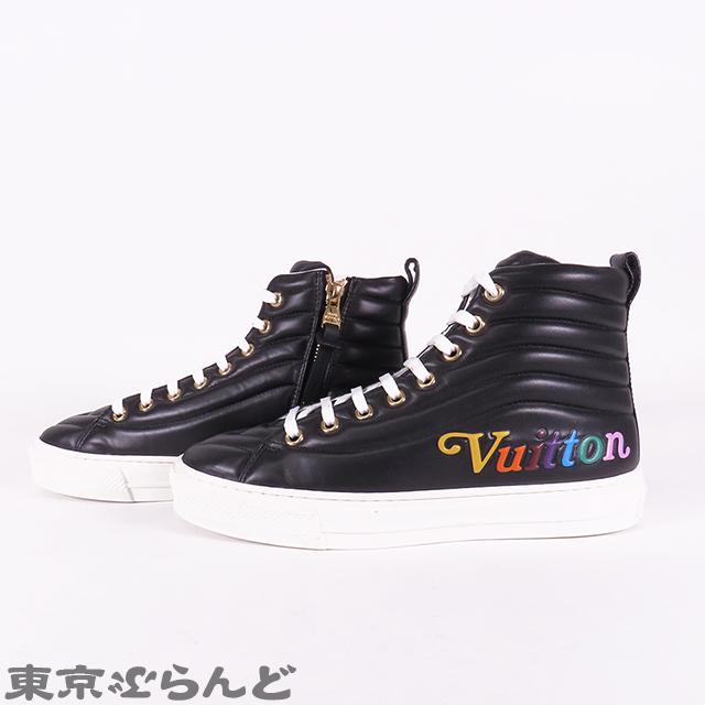 ルイヴィトン LOUIS VUITTON ステラー・ライン スニーカー ブラック レザー ハイカット 靴 シューズ 35 1/2 スニーカー  レディース 101689681