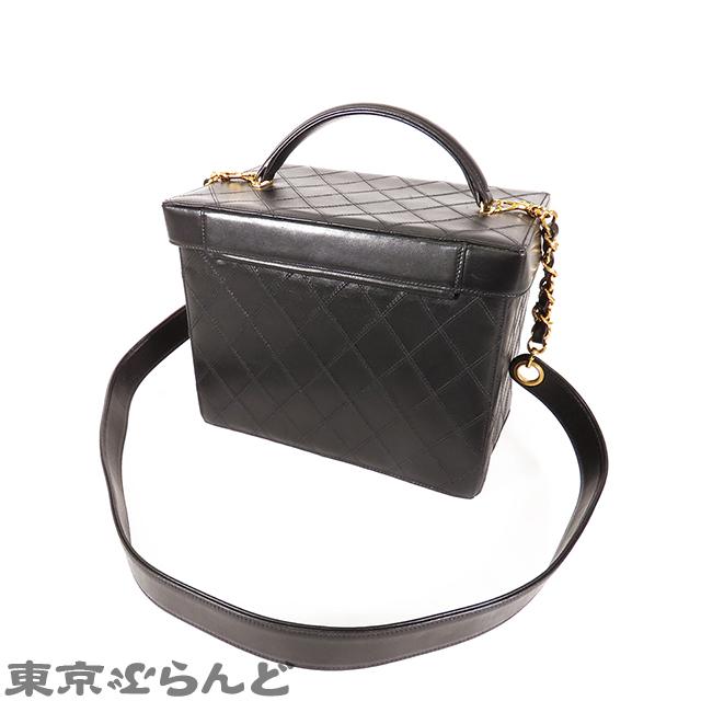 シャネル CHANEL バニティバッグ ブラック ゴールド金具 ラムスキン ビコローレ 2WAY ショルダーバッグ ハンドバッグ レディース A 101690462｜tokyobrand｜02