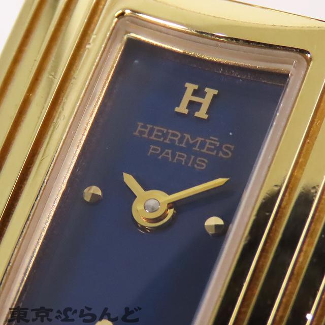 HERMES（エルメス） ケリーウォッチ 〇Y刻印 GP リザード ネイビー文字