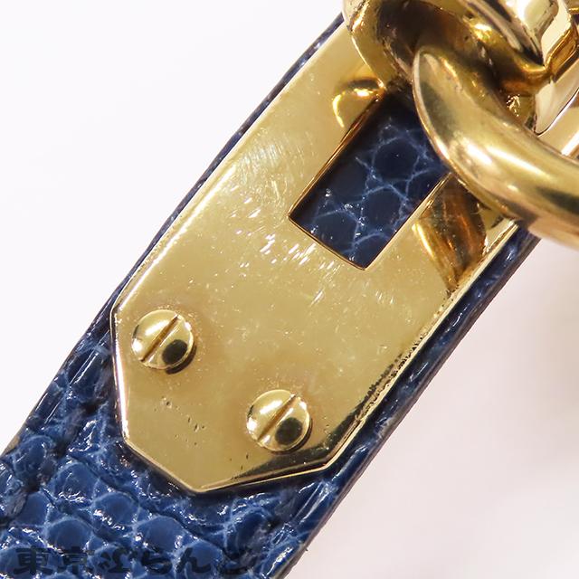 HERMES（エルメス） ケリーウォッチ 〇Y刻印 GP リザード ネイビー文字