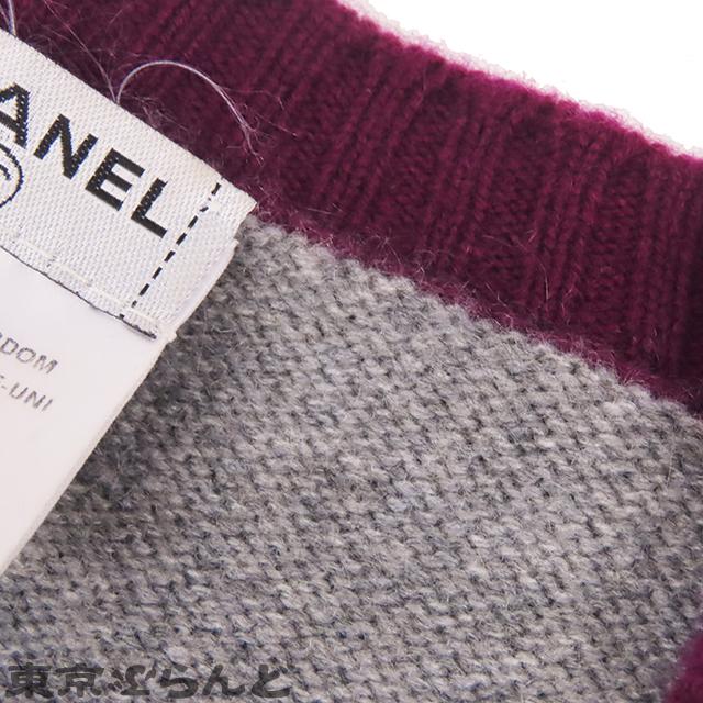 CHANEL（シャネル） ワッペン Vネックニット P31851K00569 グレーx