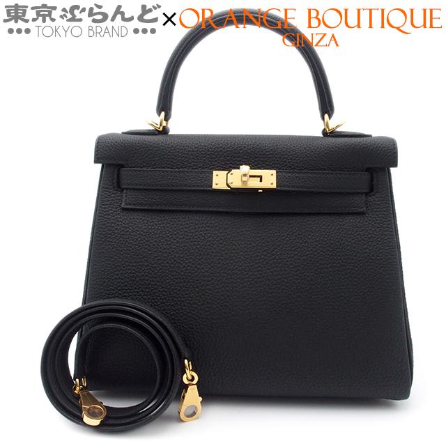 HERMES（エルメス） ケリー25 内縫 2WAY B刻印 ブラック ゴールド金具