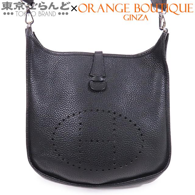 HERMES（エルメス） エヴリン 3 PM □P刻印 黒 ブラック シルバー金具 