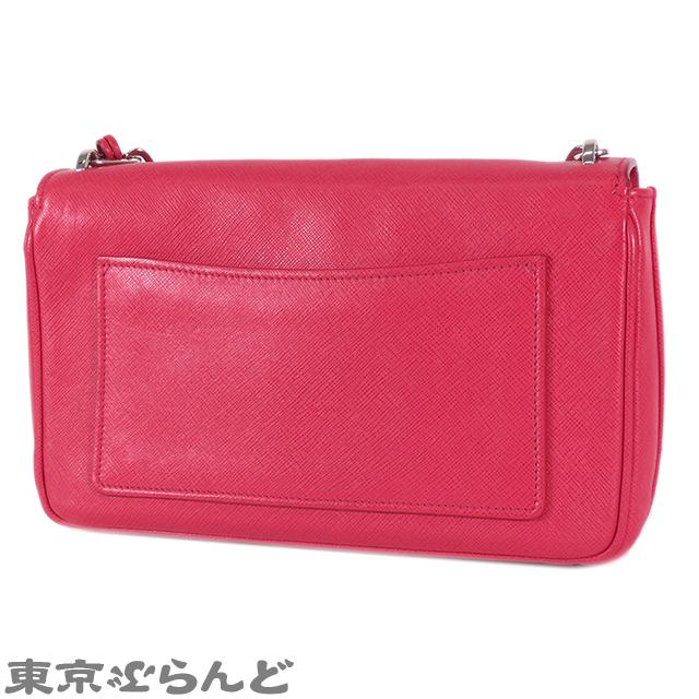 PRADA（プラダ） チェーンクラッチバッグ BT0974 ピンク サフィアーノ