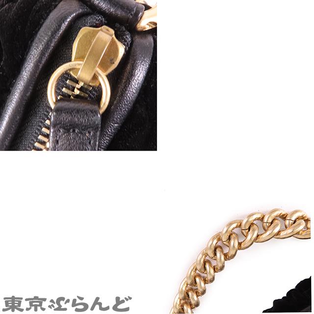 CHANEL（シャネル） カメリア ドラムバッグ ブラック ライトゴールド