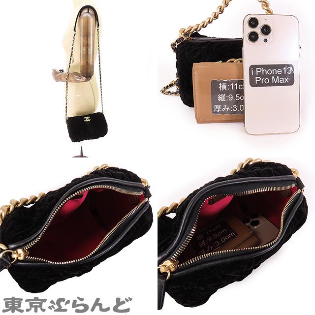 CHANEL（シャネル） カメリア ドラムバッグ ブラック ライトゴールド